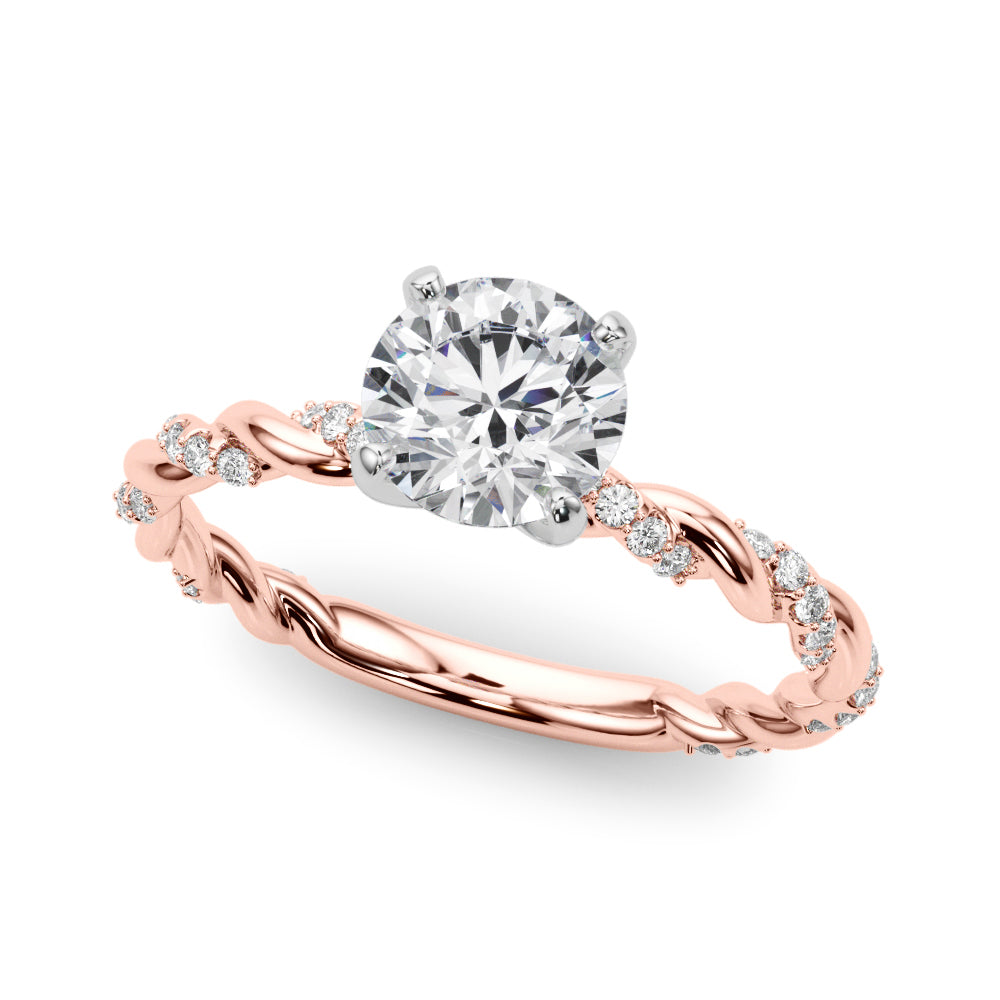 Petite Twist Diamond Engagement Ring (1/5 ct. tw.)