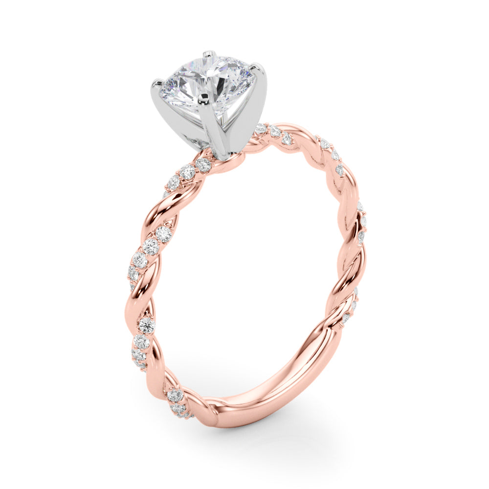 Petite Twist Diamond Engagement Ring (1/5 ct. tw.)