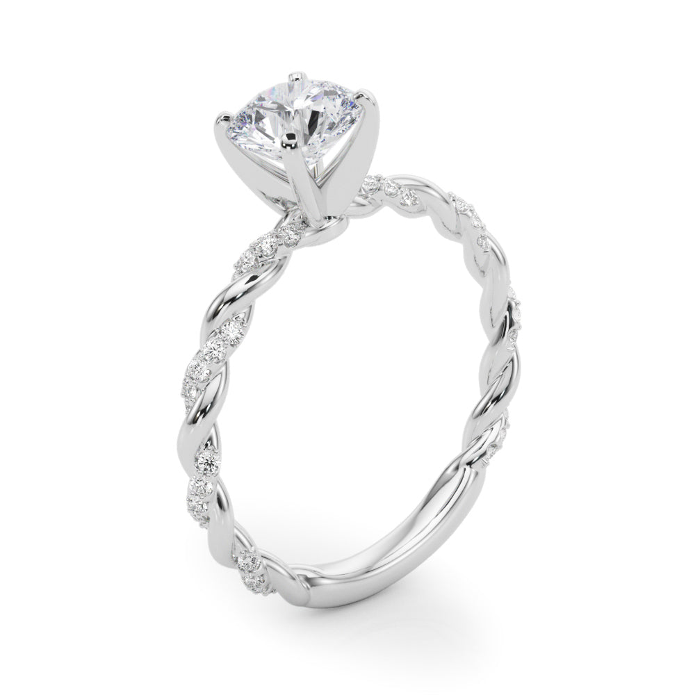 Petite Twist Diamond Engagement Ring (1/5 ct. tw.)