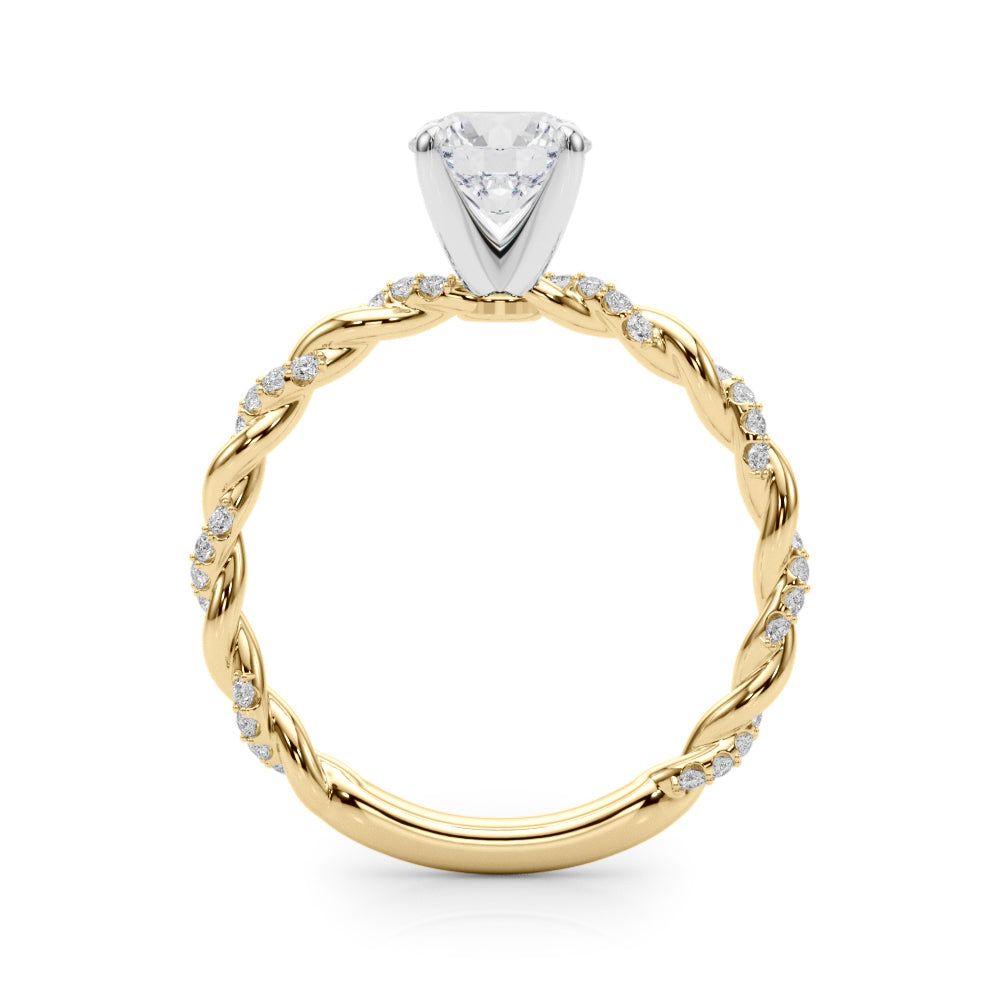 Petite Twist Diamond Engagement Ring (1/5 ct. tw.)