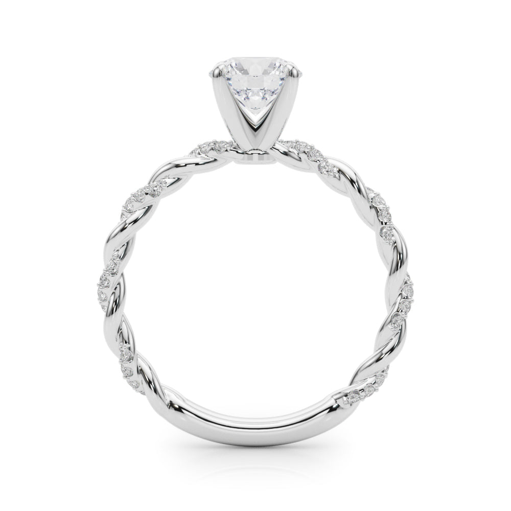 Petite Twist Diamond Engagement Ring (1/5 ct. tw.)