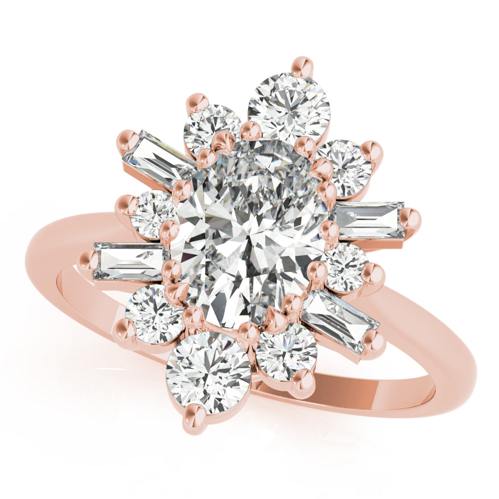 Cluster Diamond Engagement Ring (1/2 ct. tw.)