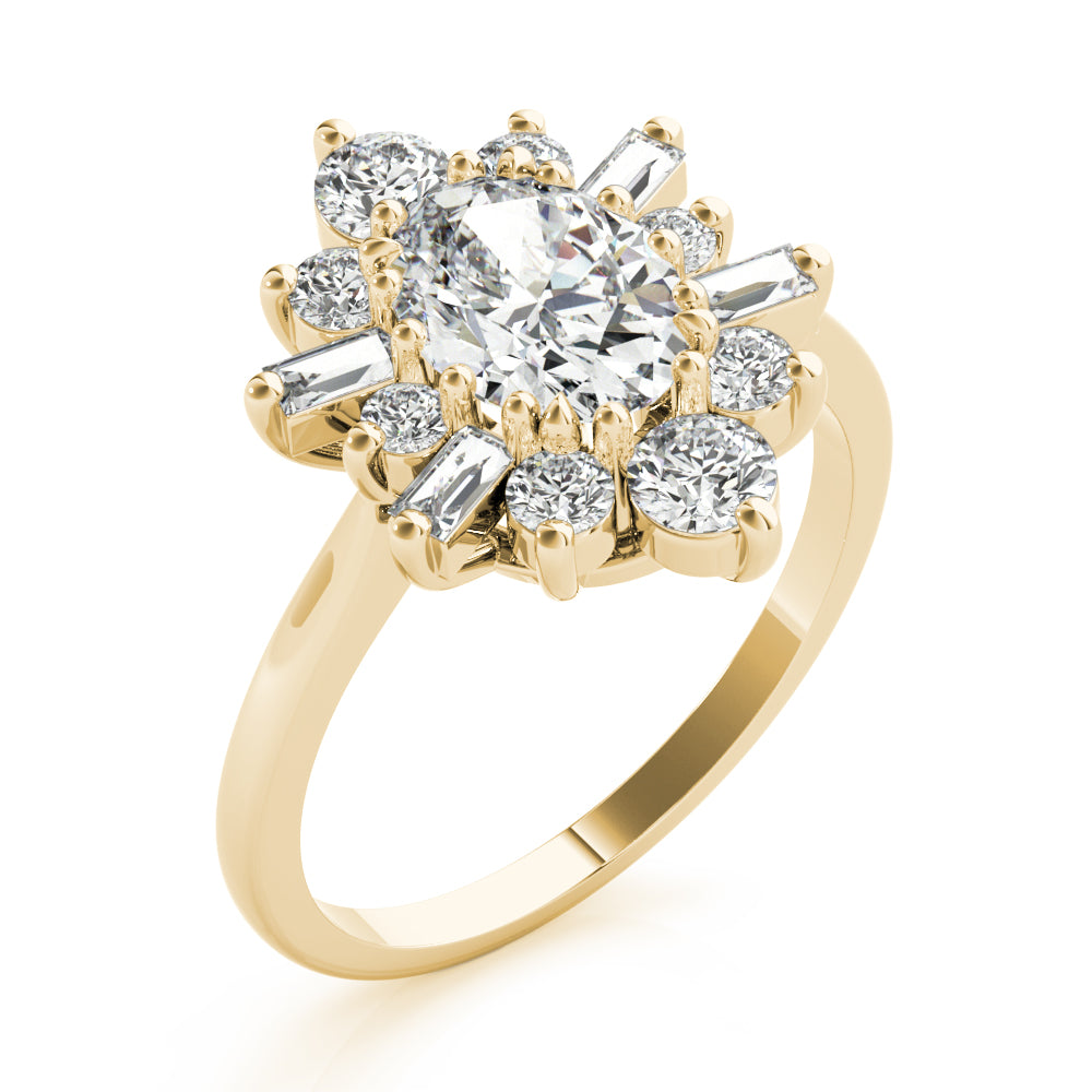 Cluster Diamond Engagement Ring (1/2 ct. tw.)