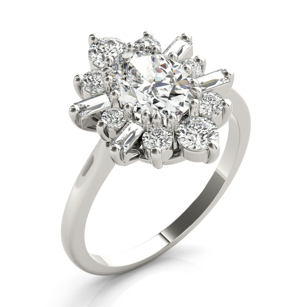 Cluster Diamond Engagement Ring (3/4 ct. tw.)