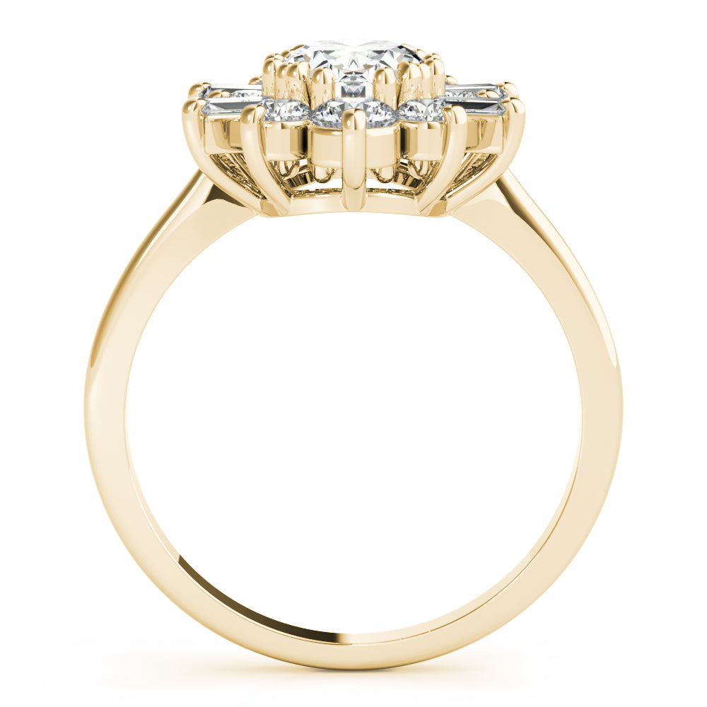Cluster Diamond Engagement Ring (3/4 ct. tw.)