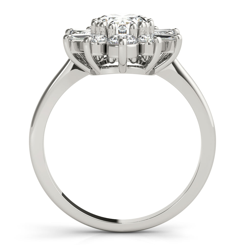 Cluster Diamond Engagement Ring (1/2 ct. tw.)