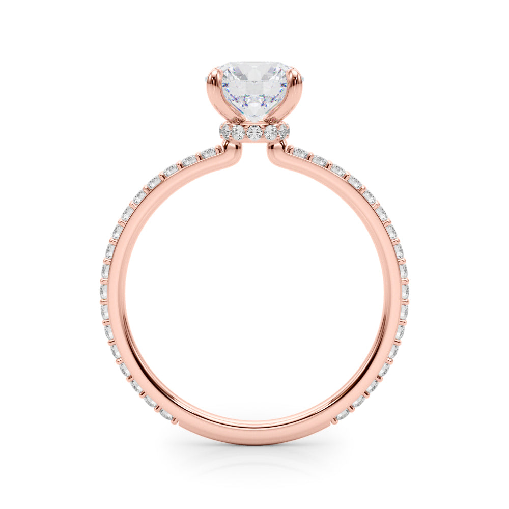 Petite Pavé Diamond Engagement Ring (1/3 ct. tw.)