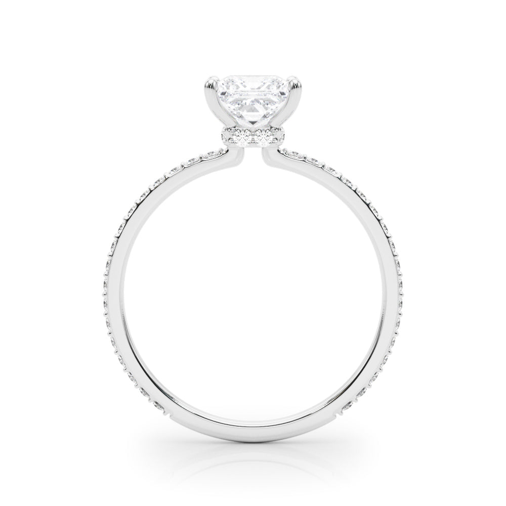 Petite Pavé Diamond Engagement Ring (3/4 ct. tw.)