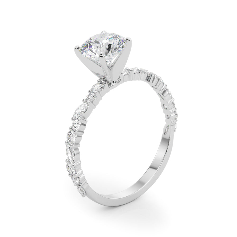 Petite Prong-Set Diamond Engagement Ring (3/8 ct. tw.)