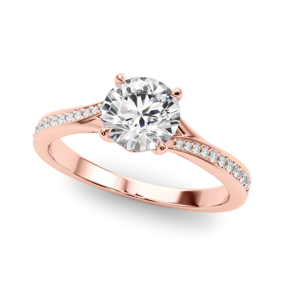 Channel-Set Diamond Engagement Ring (1/2 ct. tw.)