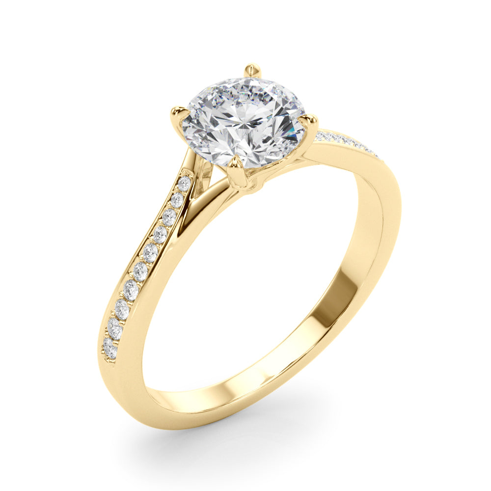 Channel-Set Diamond Engagement Ring (1/2 ct. tw.)