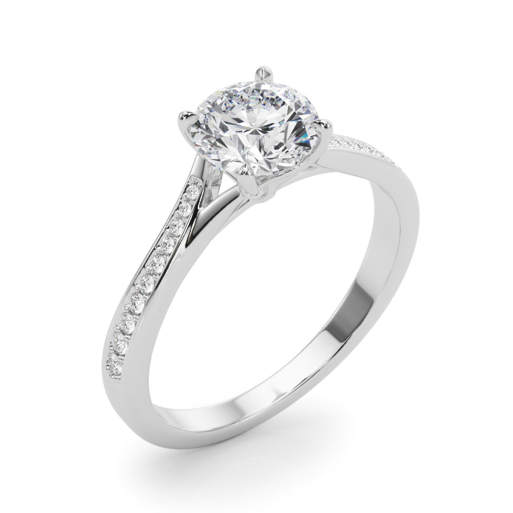 Channel-Set Diamond Engagement Ring (1/2 ct. tw.)