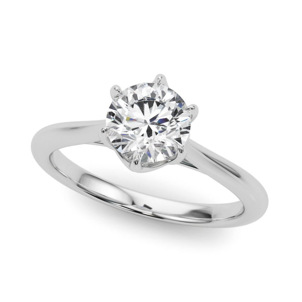 Classic Six-Prong Solitaire Engagement Ring