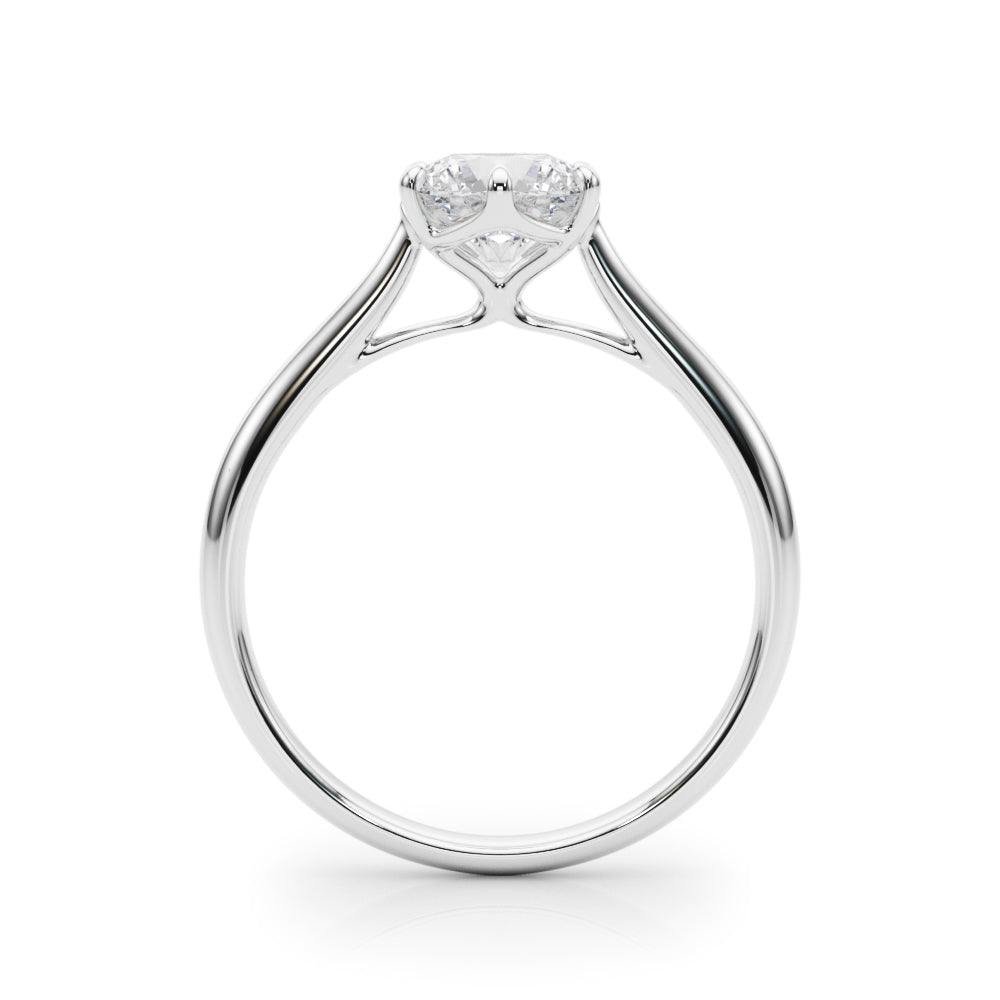 Classic Six-Prong Solitaire Diamond Engagement Ring