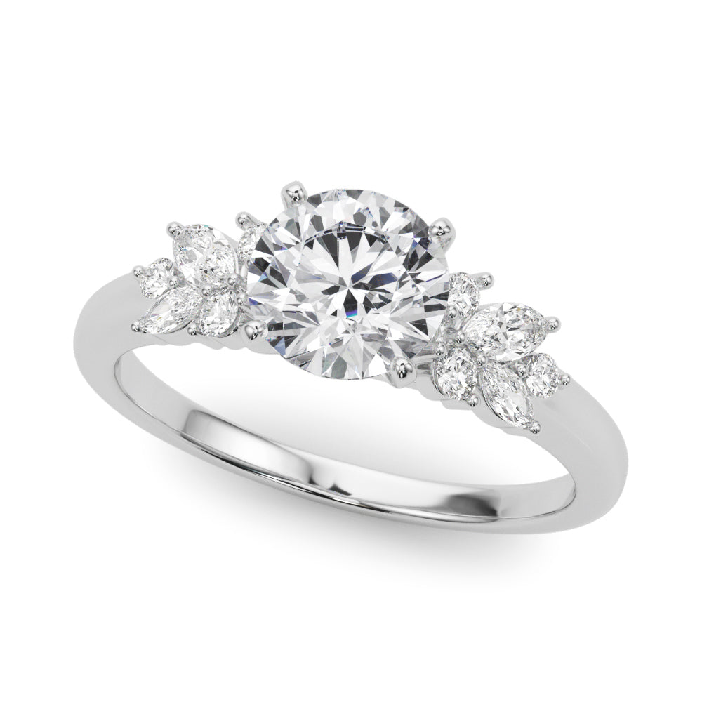 Romantic Cluster Diamond Engagement Ring (1/3 ct. tw.)