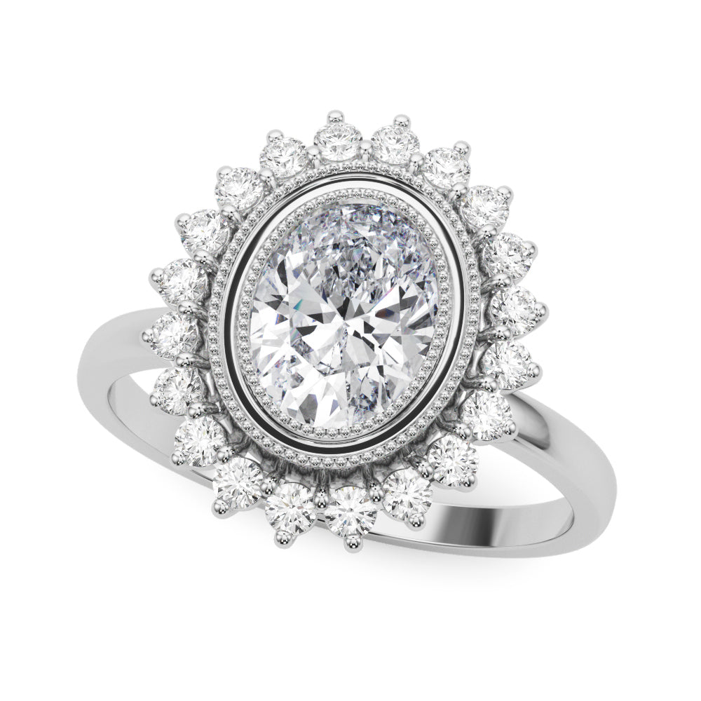 Halo Diamond Engagement Ring (1/3 ct. tw.)