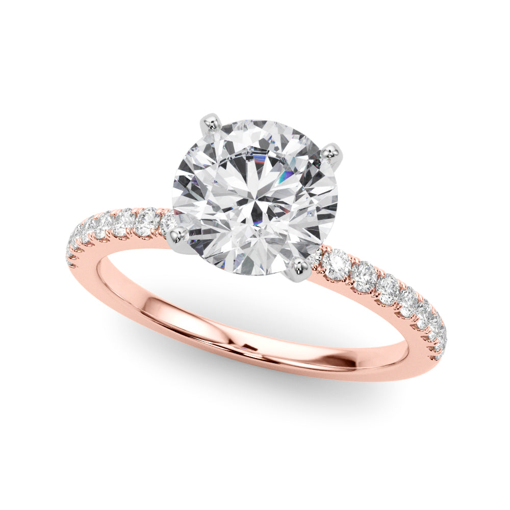 Petite Pavé Diamond Engagement Ring (1/4 ct. tw.)