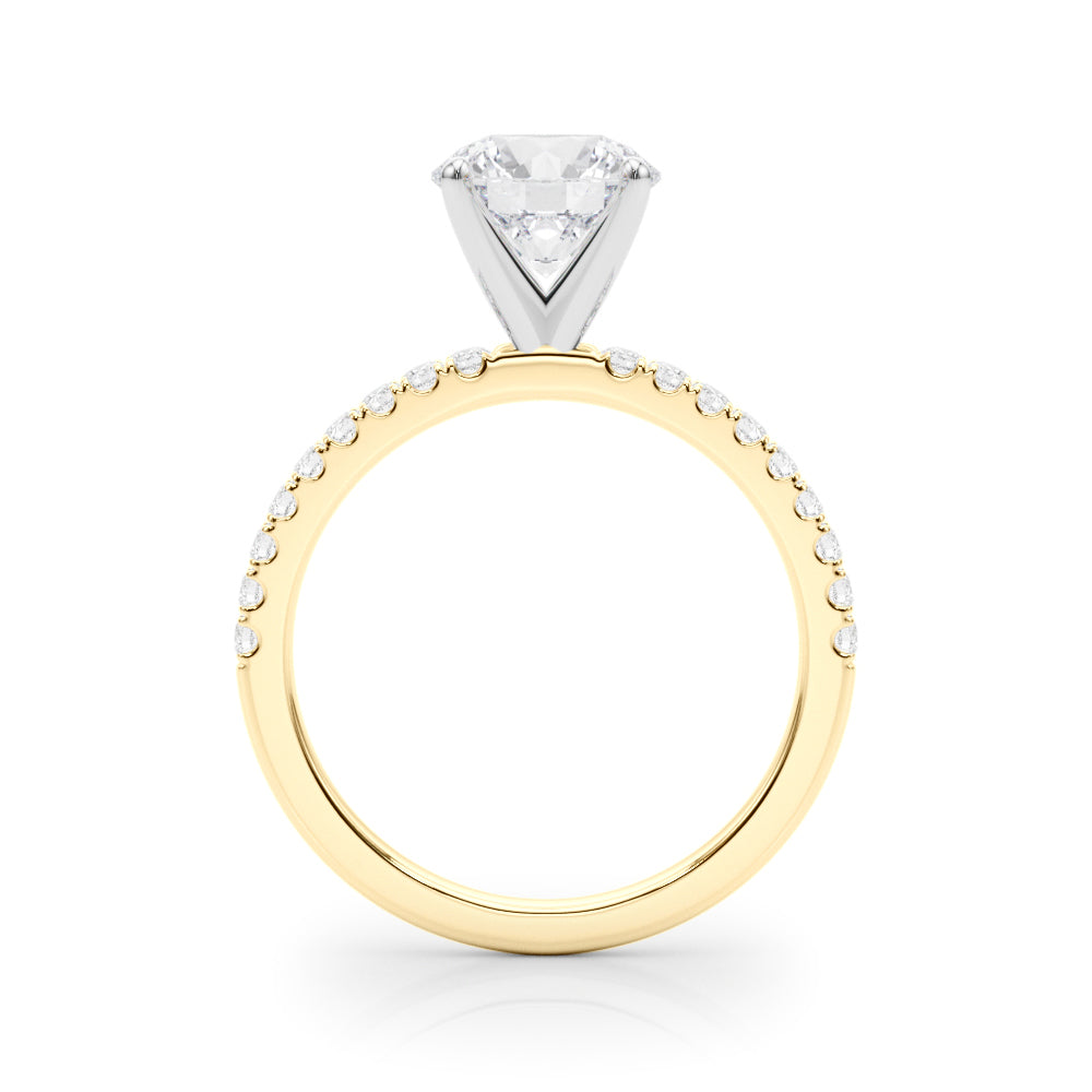 Petite Pavé Diamond Engagement Ring (1/4 ct. tw.)