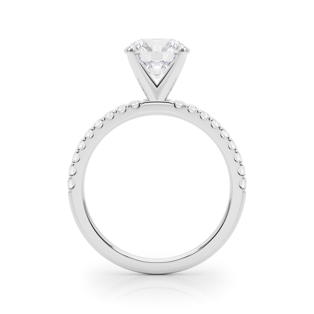 Petite Pavé Diamond Engagement Ring (1/4 ct. tw.)