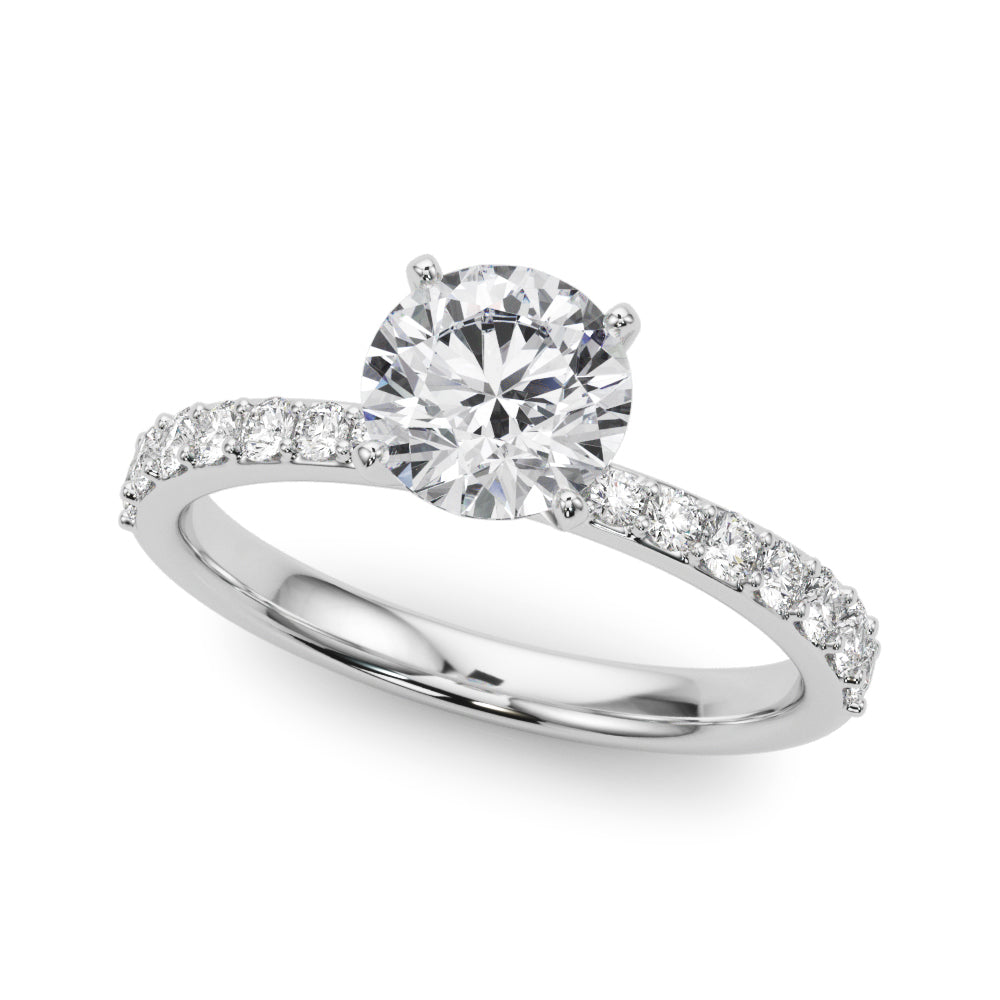 Classic Pavé Diamond Engagement Ring (1/3 ct. tw.)