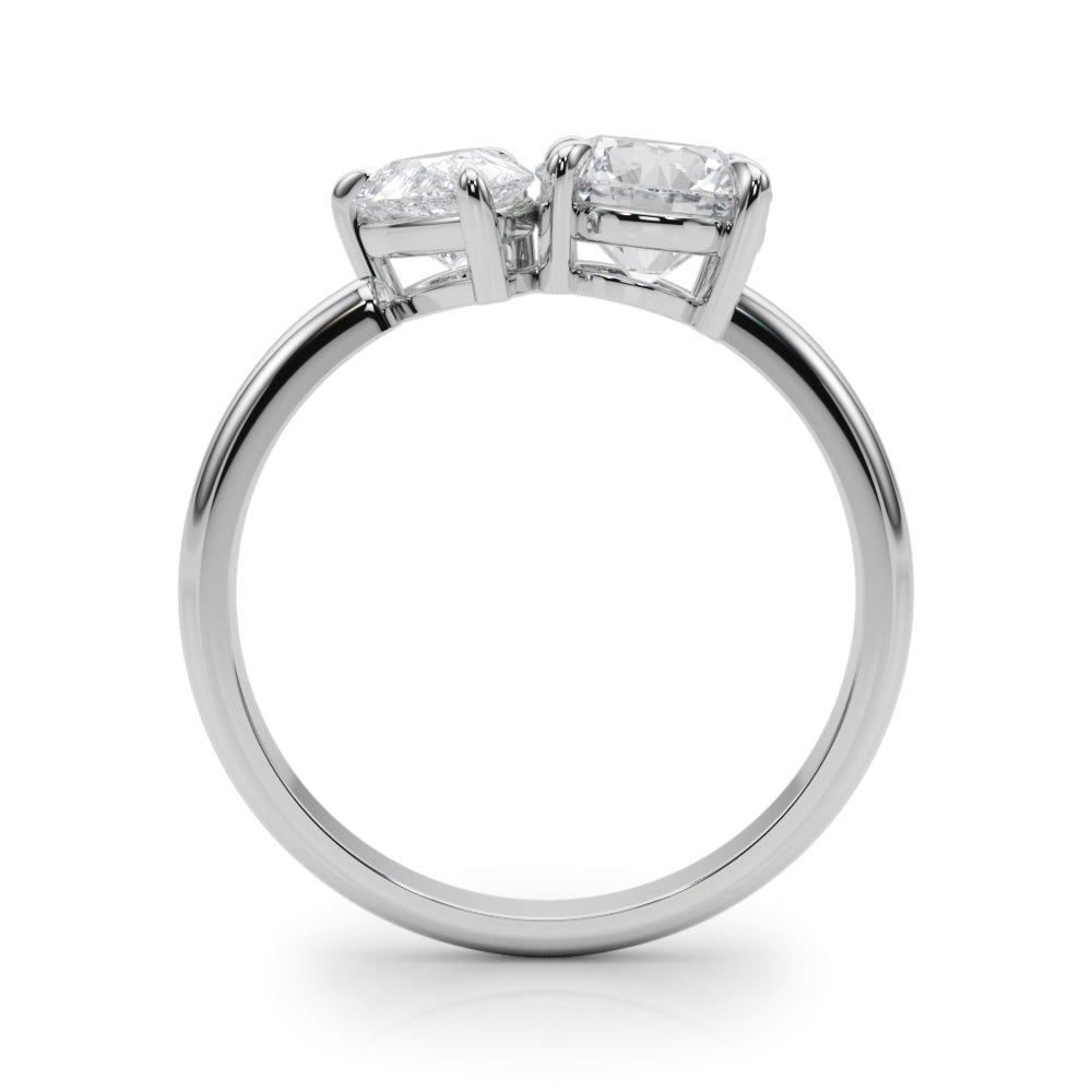 Classic Bypass Diamond Engagement Ring