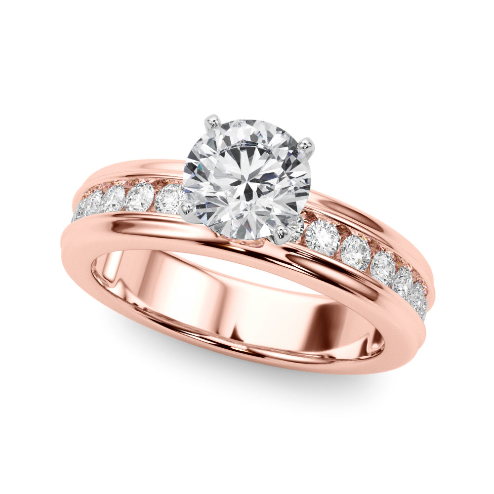 Channel-Set Diamond Engagement Ring (1/2 ct. tw.)