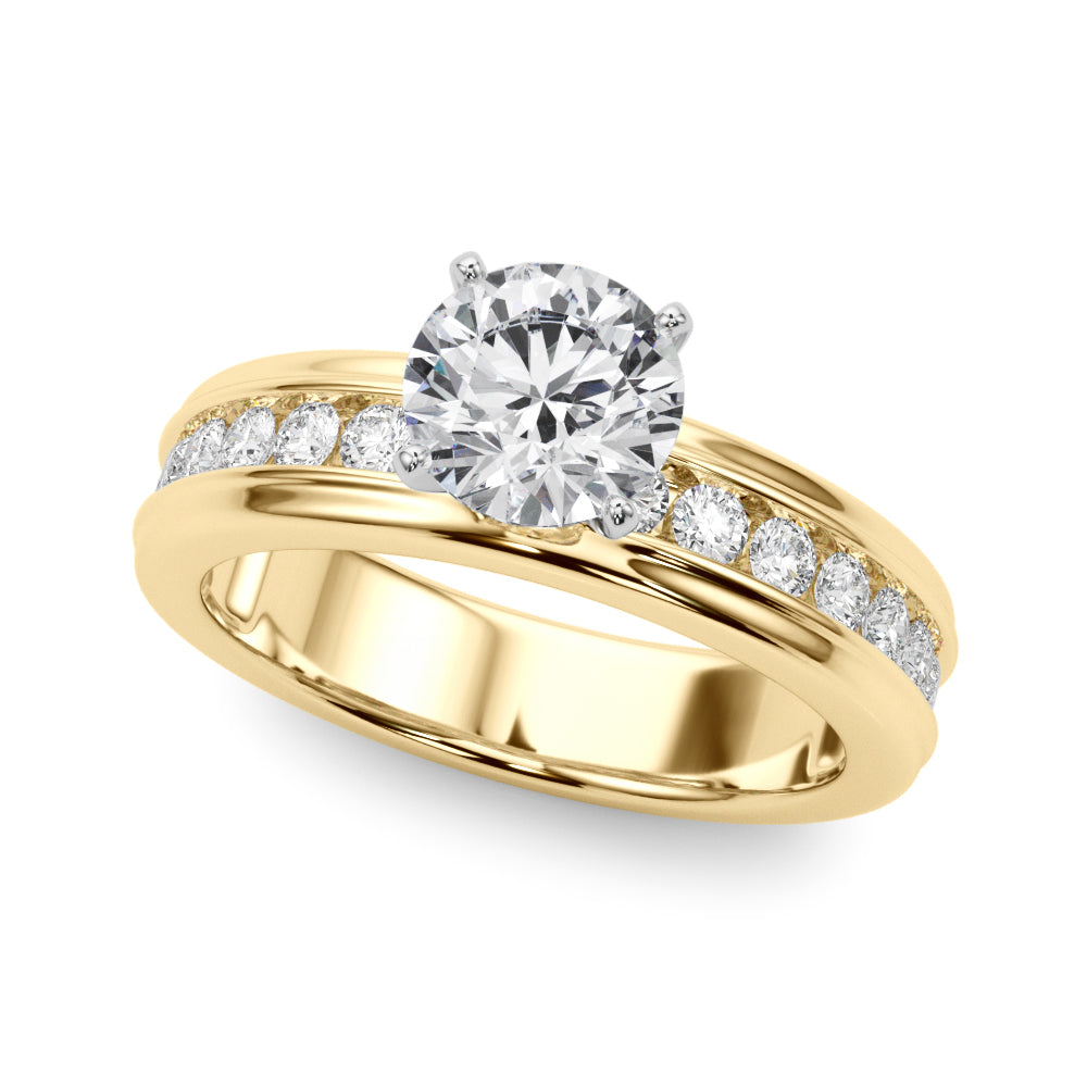 Channel-Set Diamond Engagement Ring (1/2 ct. tw.)