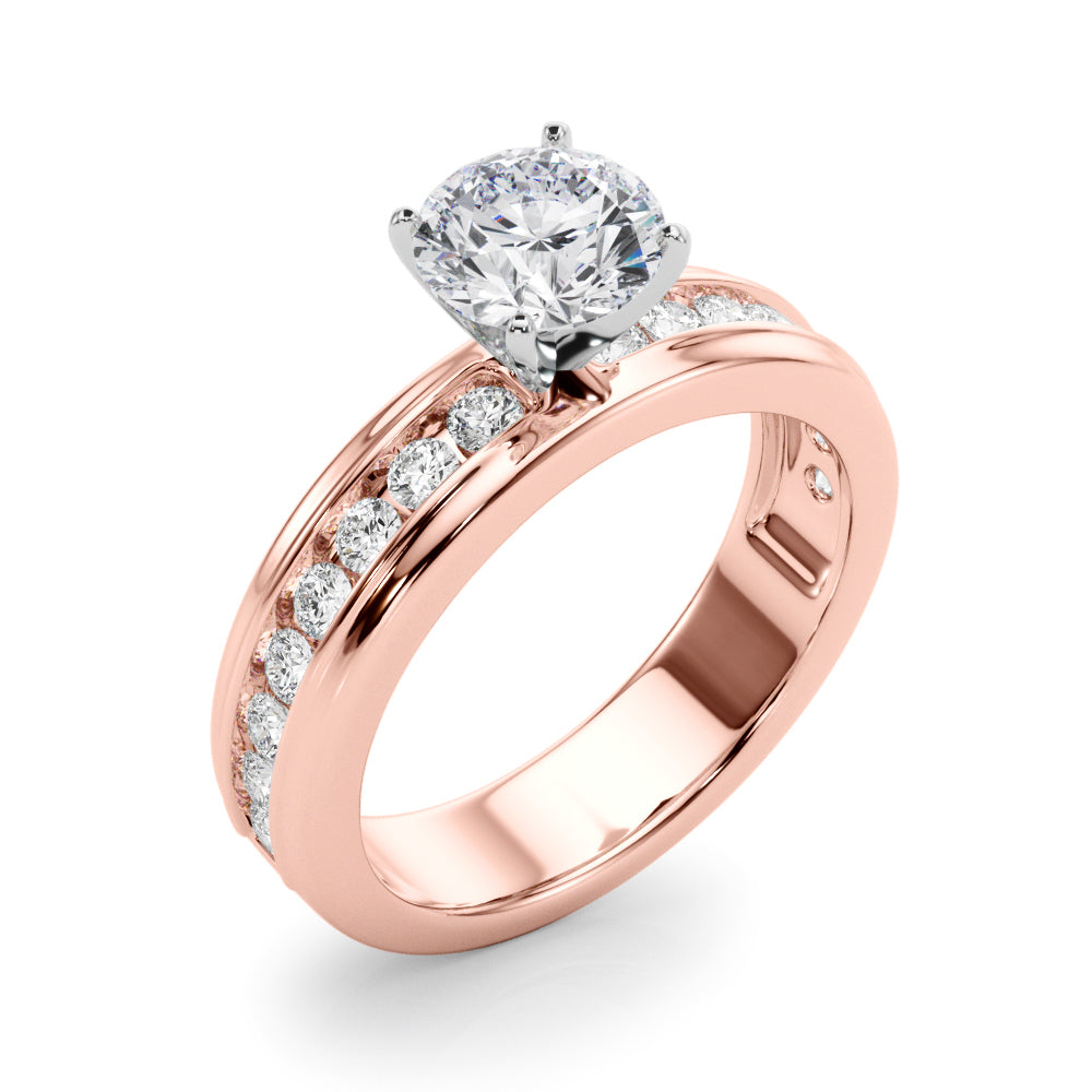 Channel-Set Diamond Engagement Ring (1/2 ct. tw.)