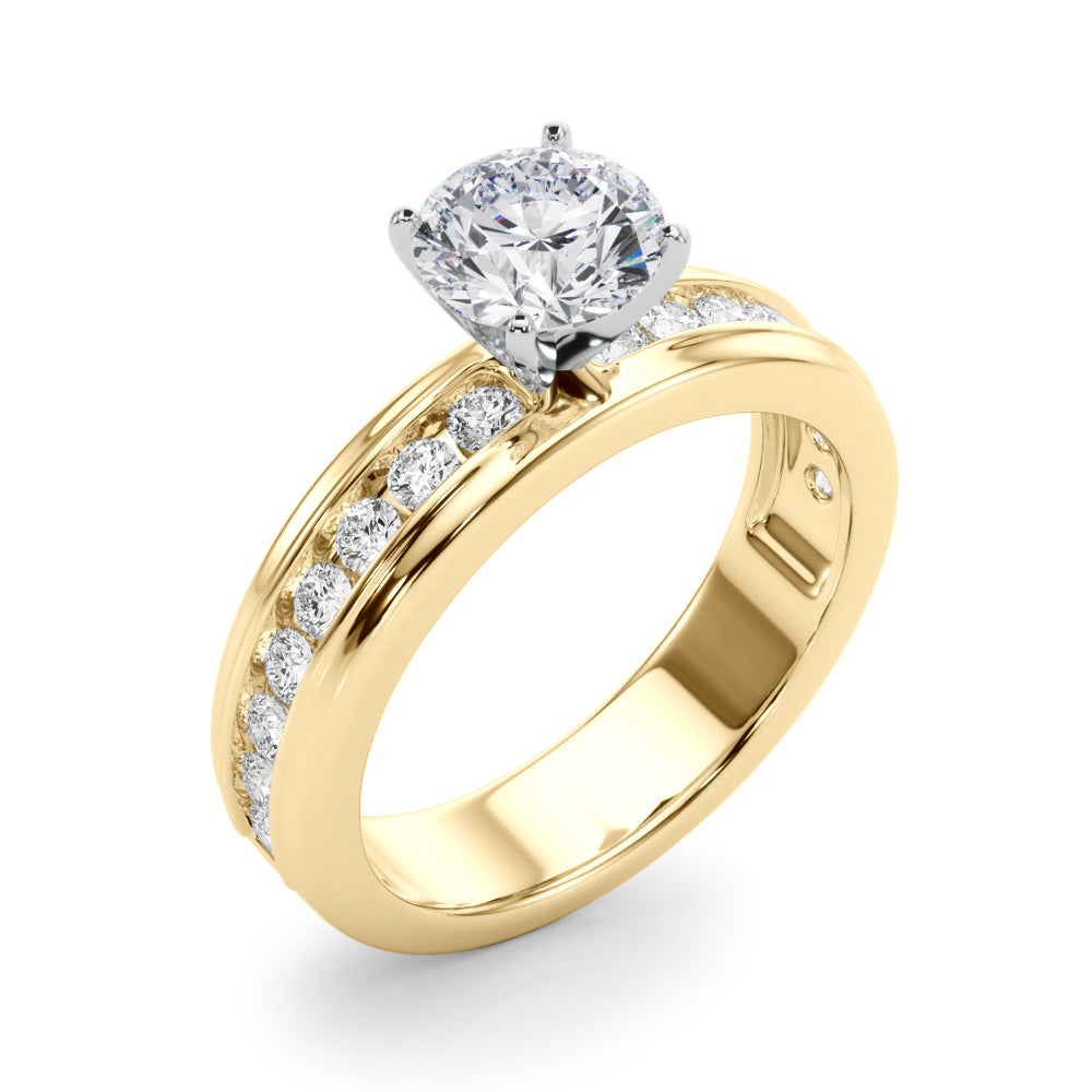 Channel-Set Diamond Engagement Ring (1/2 ct. tw.)
