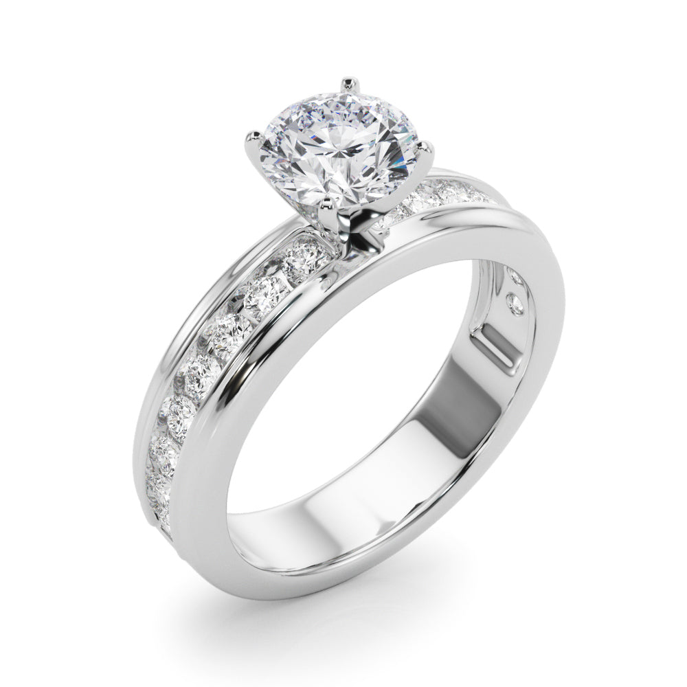 Channel-Set Diamond Engagement Ring (1/2 ct. tw.)