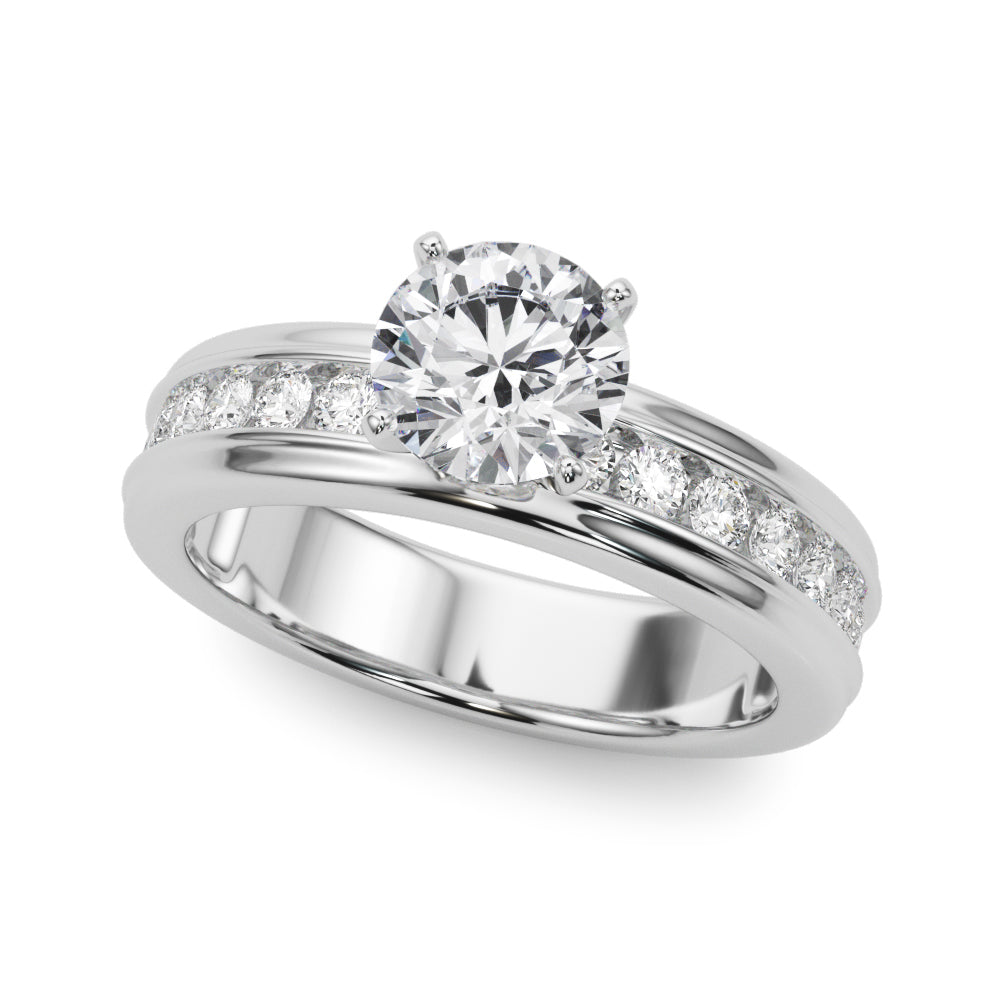 Channel-Set Diamond Engagement Ring (1/2 ct. tw.)